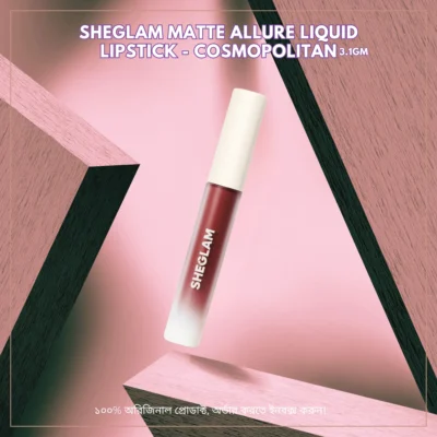 SHEGLAM Matte Allure Liquid Lipstick-Cosmopolitan 3.1 gm