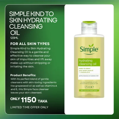 Simple Kind to Skin Hydrating Cleansing Oil 125 ml