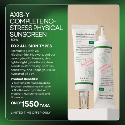 AXIS-Y Complete No-Stress Physical Sunscreen  50 ml