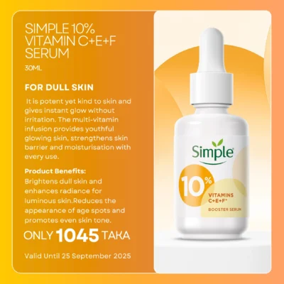 Simple Booster Serum 10% Vitamin C+E+F 30 ml
