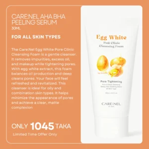 Care:Nel Egg White Pore Cleansing Foam 150 ml