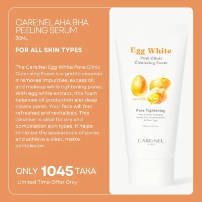 Care:Nel Egg White Pore Cleansing Foam 150 ml