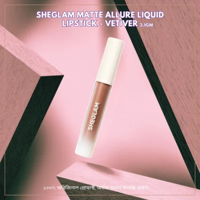 SHEGLAM Matte Allure Liquid Lipstick - Vetiver  3.1 gm