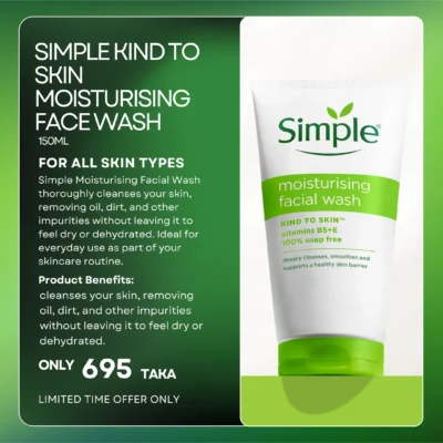 Simple Kind to Skin Moisturising Facial Wash 150 ml