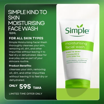 Simple Kind to Skin Moisturising Facial Wash 150 ml
