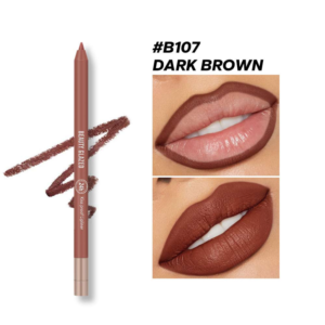 Beauty Glazed Waterproof & Long Lasting Lip Liner 107 DARK BROWN