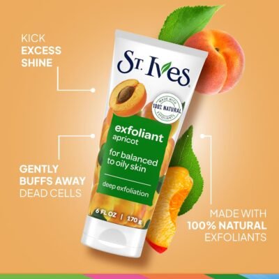 St. Ives Fresh Skin Apricot Face Scrub with 100% Natural Exfoliants 170gm