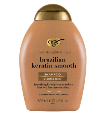 OGX Ever Straightening+ Brazilian Keratin Smooth pH Balanced Shampoo 385ml(New version)