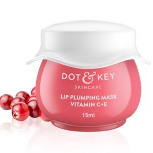 DOT & KEY Lip Plumping Mask With Shea Butter & Vitamin C + E For Naturally Glowing Lips