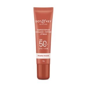 Dot & Key Barrier Repair Ceramide + Peptide Lip Balm – Warm Nude 10g