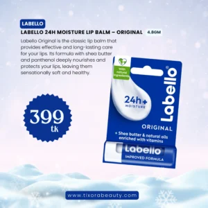 Labello Lip Balm, Moisturizing Lip Care, Original with Shea Butter 4.8gm