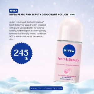 NIVEA Pearl and Beauty Deodorant Roll On 50ml