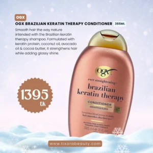 OGX Ever Straightening+ Brazilian Keratin Smooth pH Balanced Conditioner 385ml