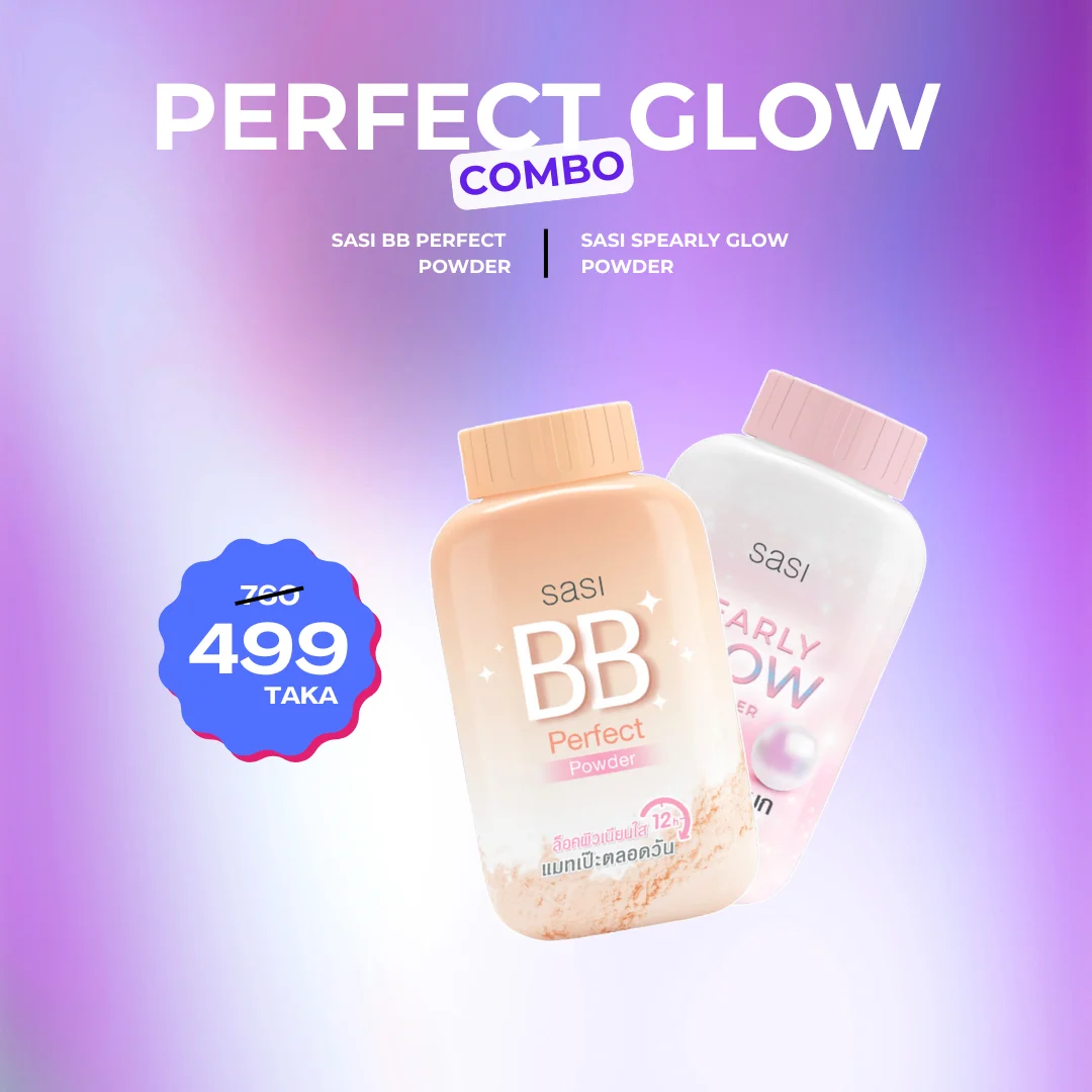 Perfect Glow Combo ( Sasi bb perfect powder + Sasi pearly glow powder )