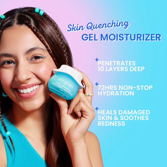 DOT & KEY 72Hr Hydrating Gel + Probiotics Moisturizer For Face 60ml