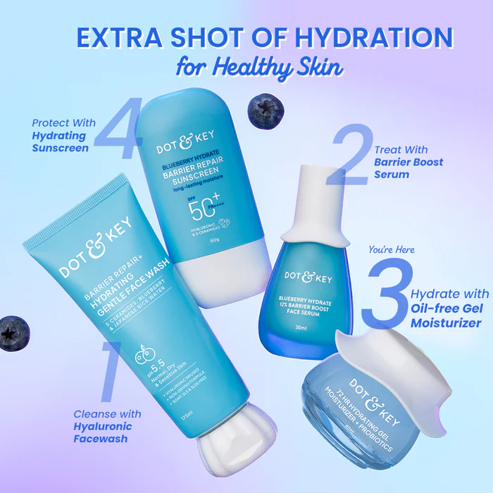 DOT & KEY 72Hr Hydrating Gel + Probiotics Moisturizer For Face 60ml