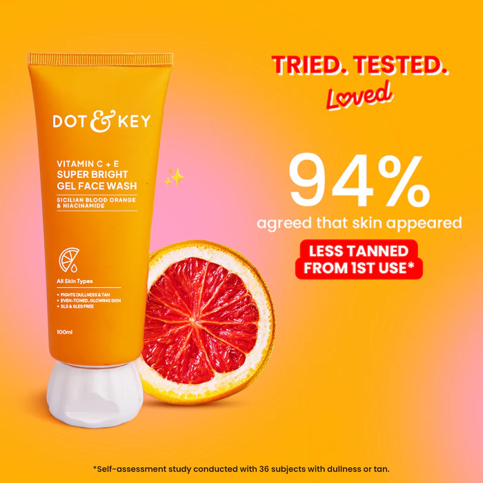 Dot & Krey Vitamin C + E Super Bright Gel Face Wash 100 ml