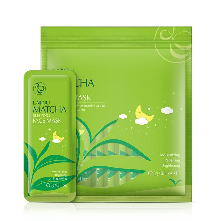 Laikou Matcha Sleeping Face Mask 15 Pcs sku27482.jpg