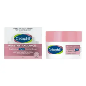 Cetaphil Brightening Night Comfort Cream For Dark Spots, Uneven Skin Tone 50gm (Made In India)