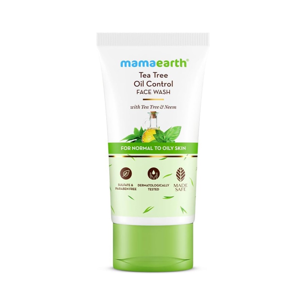 Mamaearth tea tree oil control face wash with tea tree neem for normal to oily skin