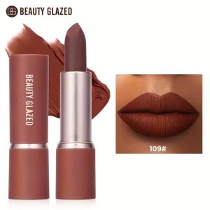Beauty glazed modern matte long lasting lipstick shade 109