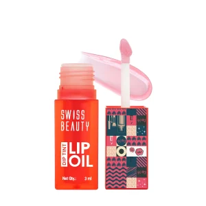 Swiss beauty dip tint lip oil 01 strawberry