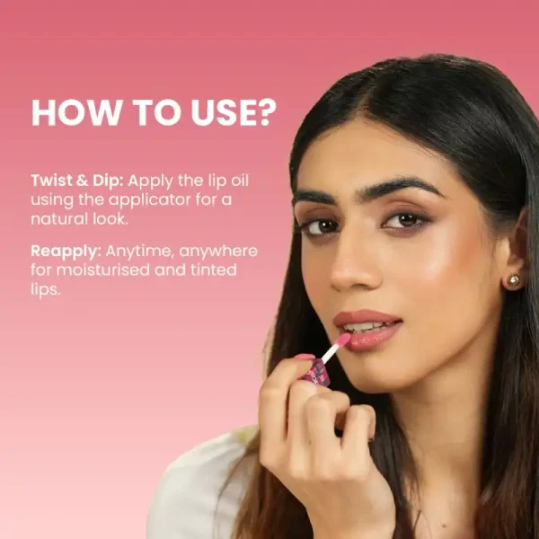 Swiss beauty dip tint lip oil 01 strawberry7