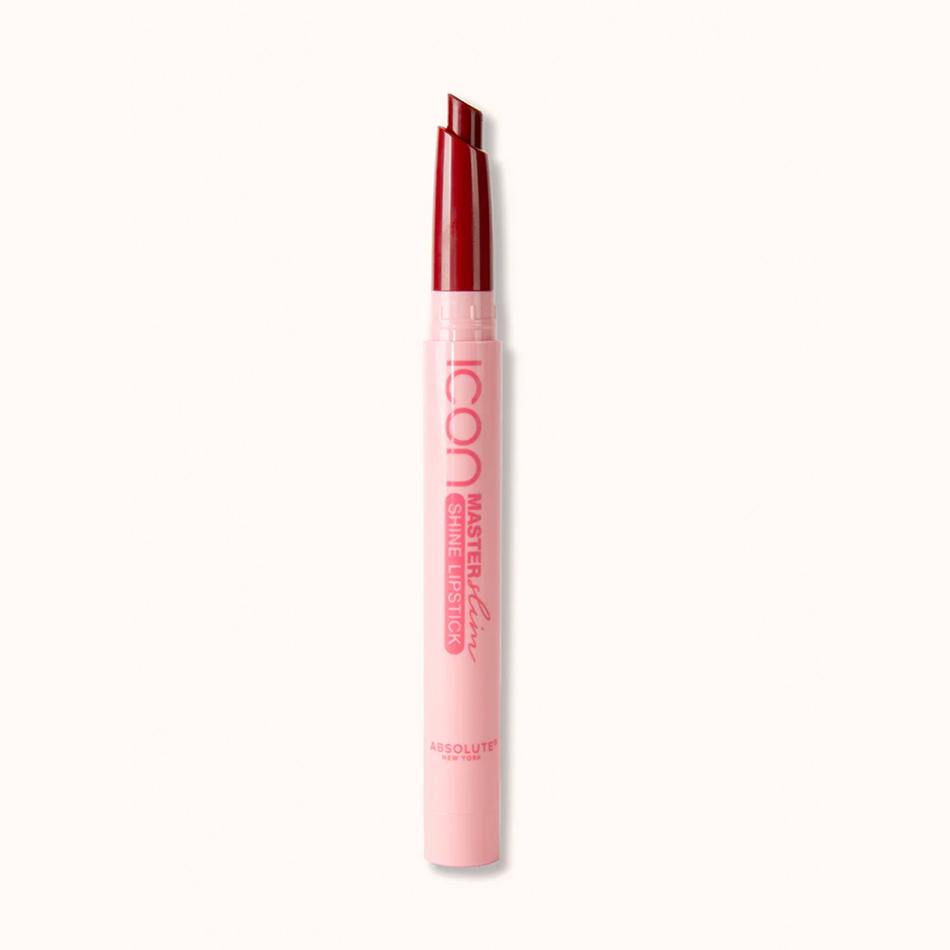 Absolute new york master slim shine lipstick hibiscus red mlss28