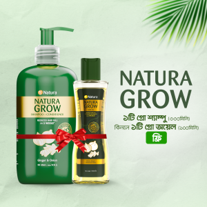 Natura grow combo packbut 1 grow shampoo 350mlget 1 grow oil 100ml free new1