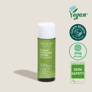 Mary may vegan cica tea tree aha pha blemish toner