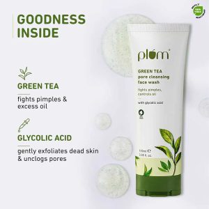 Plum green tea pore cleansing face wash