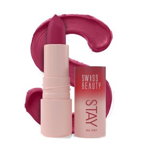 Swiss Beauty Stay All Day Lipstick Shade Shade- 6 Flirty 4g