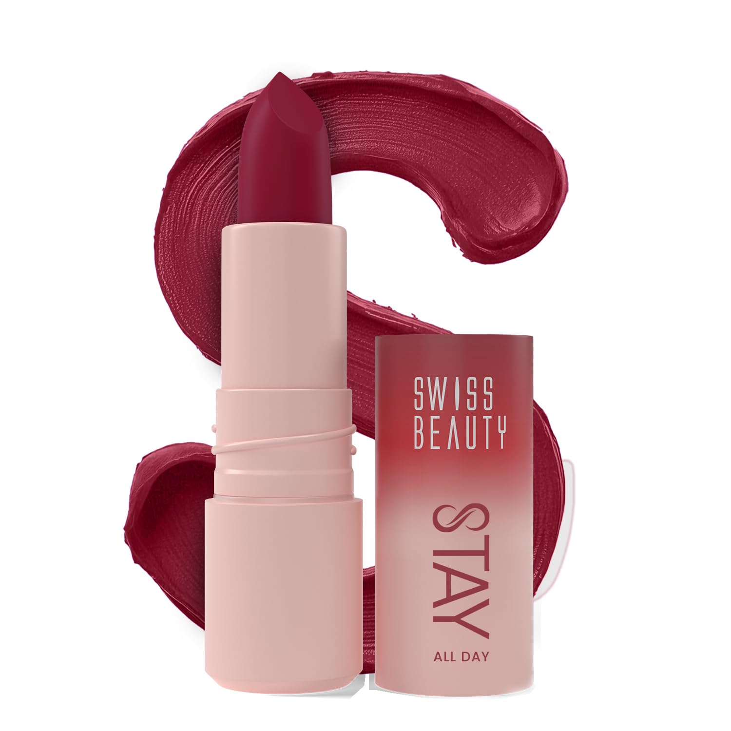 Swiss Beauty Stay All Day Lipstick Shade 4 Fancy 4g