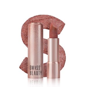 Swiss Beauty More Than Glitter Lipstick - 01 Sparkle Gold 3gm