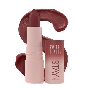 Swiss Beauty Stay All Day Lipstick Shade 8 Classy 4g
