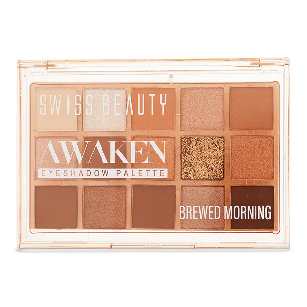 Swiss beauty awaken eyeshadow palette 02 brewed morning