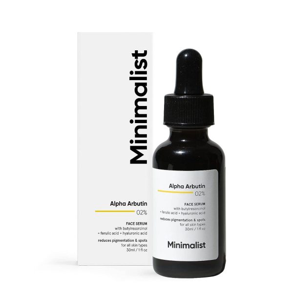 Minimalist Alpha Arbutin 02% Face Serum for Reduces Pigmentation & Spots for All Skin Types 30ml Minimalist Alpha Arbutin 02% Face Serum for Reduces Pigmentation & Spots for All Skin Types 30ml