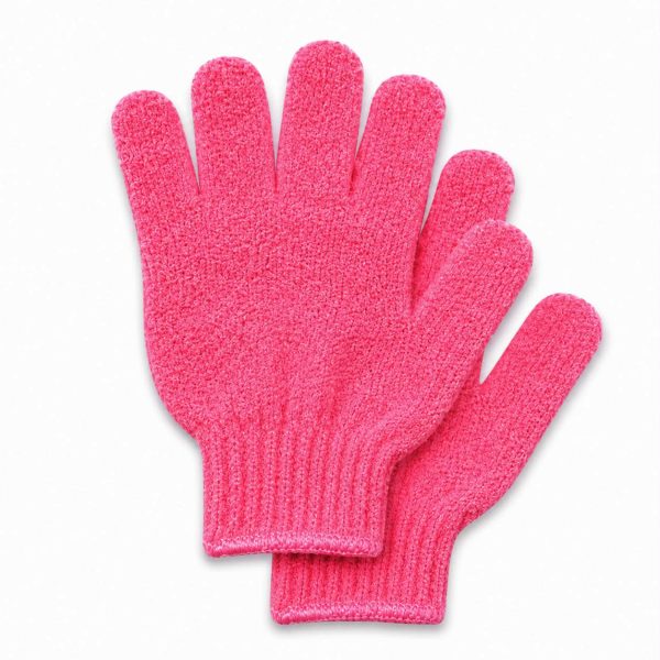 Beautykraft Exfoliating Shower Gloves Pink – 1 Pair cover