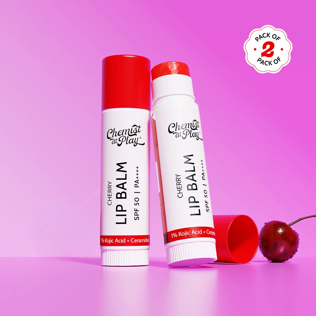 Cherry Lip Balm for Chapped Pigmented Lips SPF 50 PA Kojic Acid 4.5 gm Pack of 2 b44d5e07 85dc 44d2 ae5e 34323a2e7199.jpg