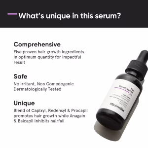 Minimalist Hair Growfth Actives 18% Scalp Serum With Capixyl, Redensyl For Hair Fall Control (30ml)