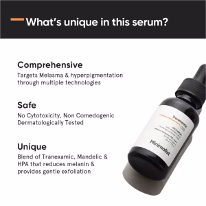Minimalist d3% Tranexamic Acid Face Serum for Melasma Acne Scars Hyperpigmentation Or (PIH PIE) (30 ml)