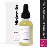 Minimalistx AHA BHA 10% Exfoliator with Hyaluronic Acid for Even Tone Younger and Glowing Skin (30ml)
