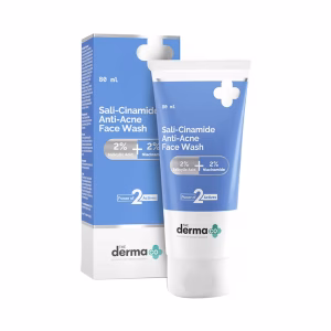 The Derma Cod. Sali Cinamide Anti Acne Face Wash With 2% Salicylic Acid & 2% Niacinamide (80 ml)