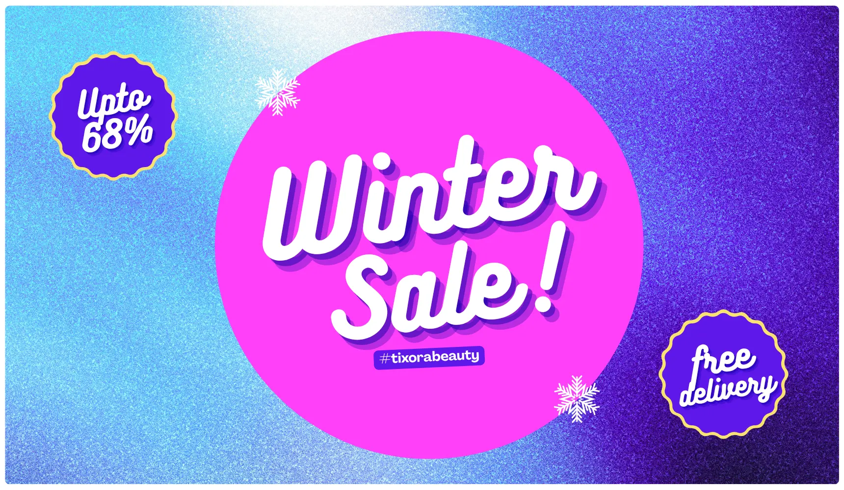 Pink Colorful Summer Sale Facebook Post (860 x 500 px)