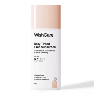 Wishcare Daily Tinted Fluid Sunscreen 50ml Shade L101